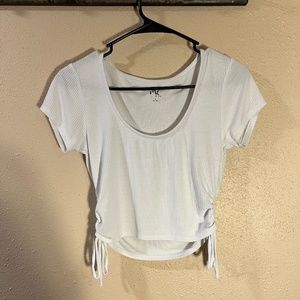 PacSun White Cinched Top